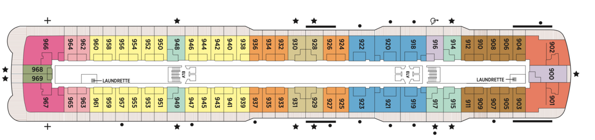 Regent Seven Seas Cruises Seven Seas Explorer Deck Plans Deck 9.png